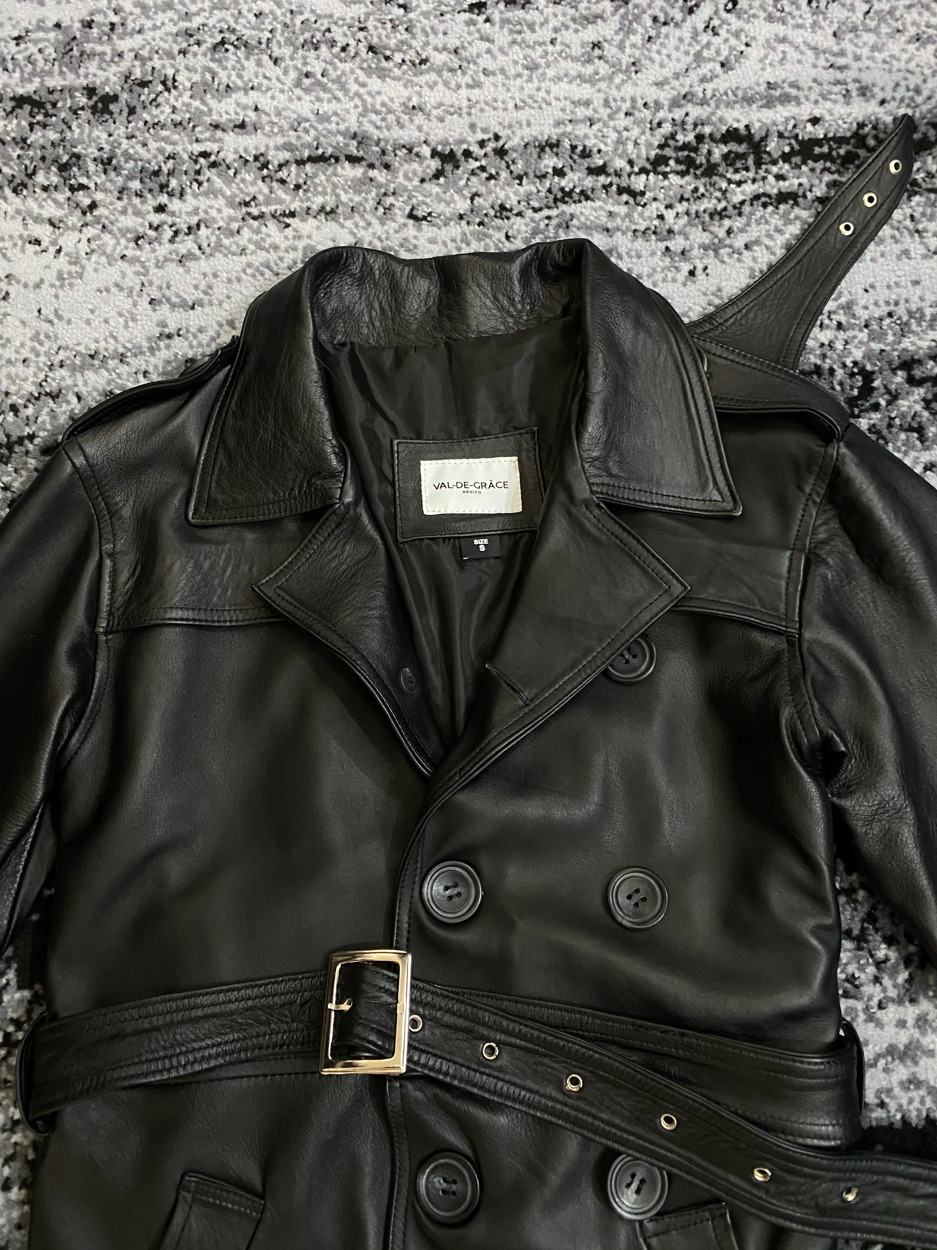 Biker Coat Darkest black - Image 10