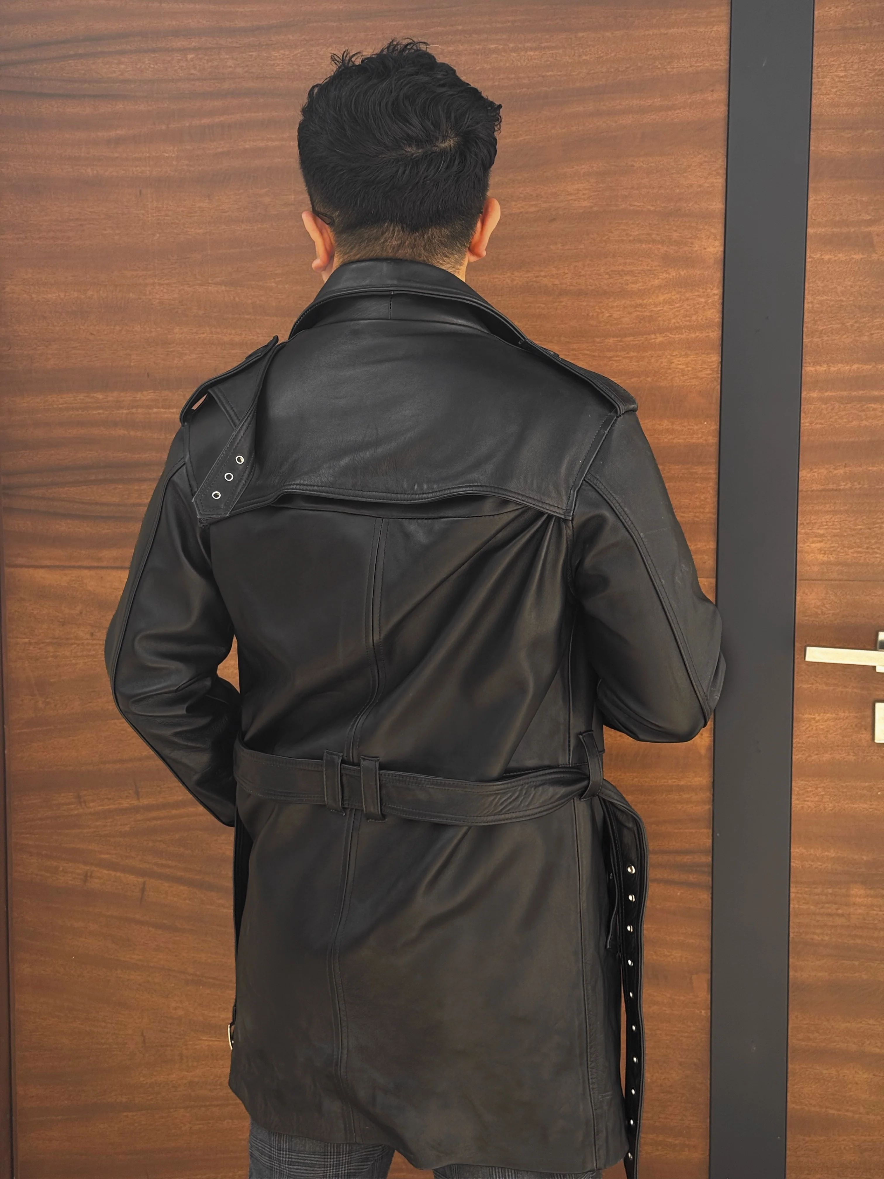 Biker Coat Darkest black - Image 16