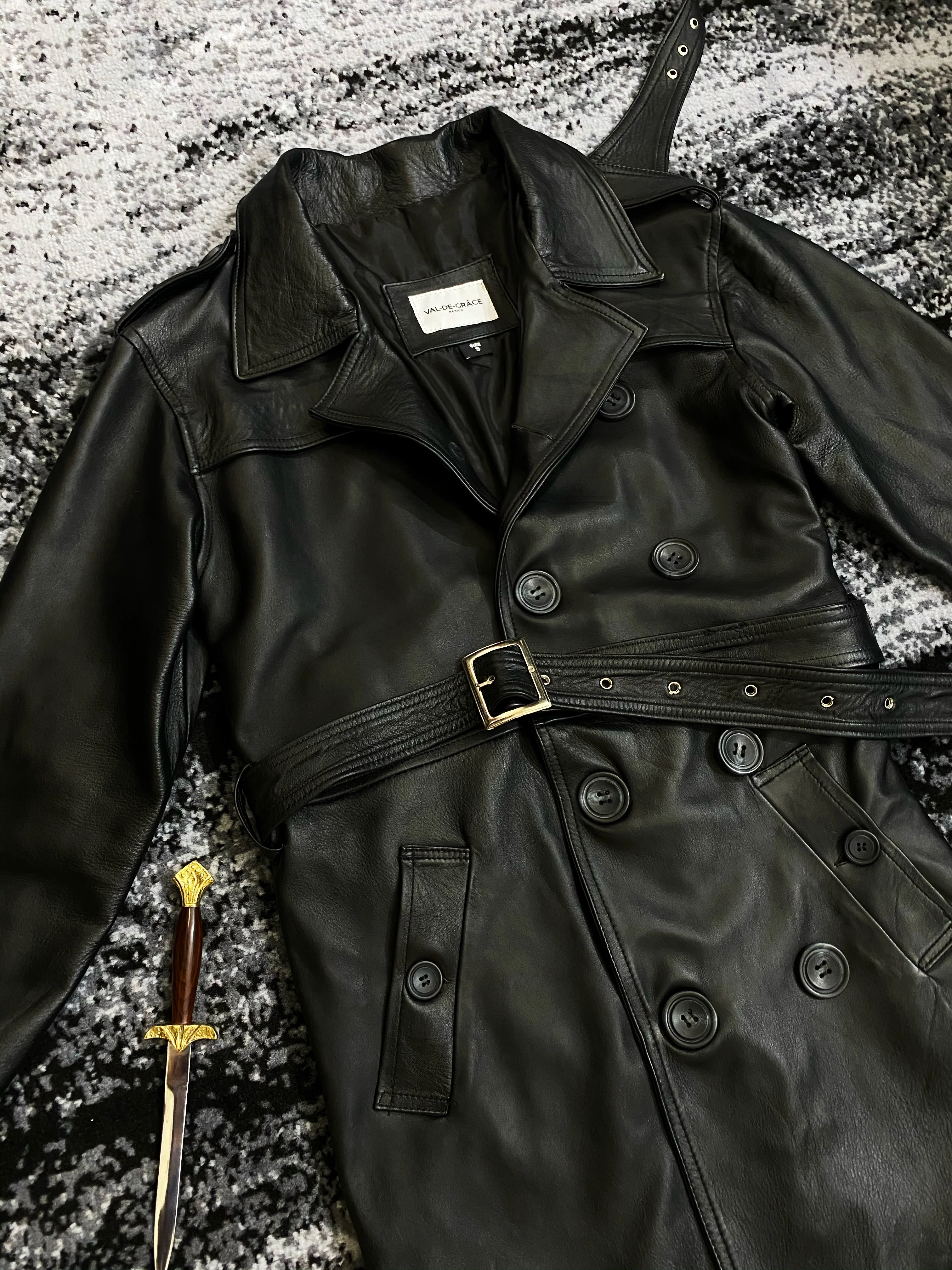 Biker Coat Darkest black - Image 5