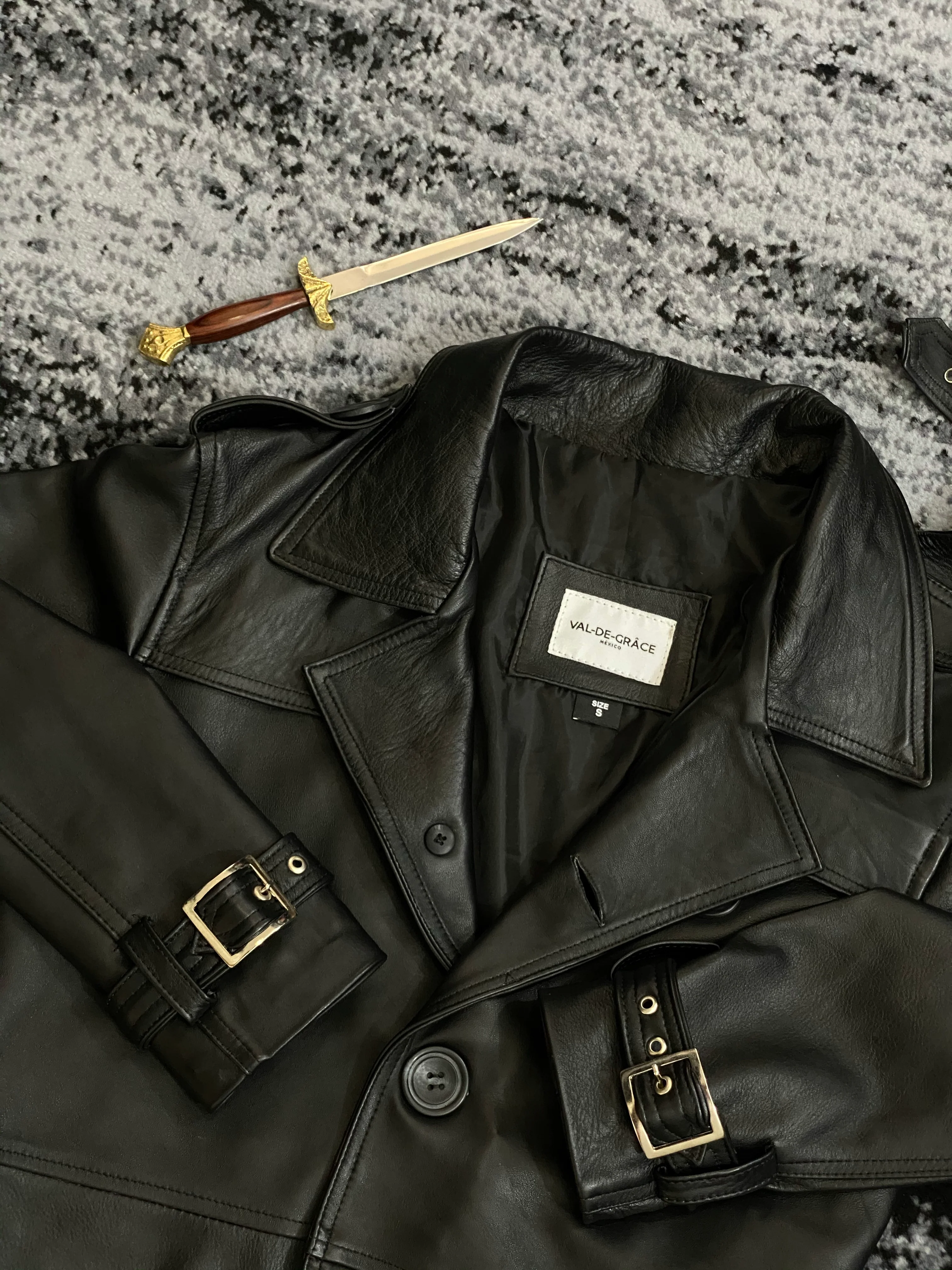 Biker Coat Darkest black - Image 7