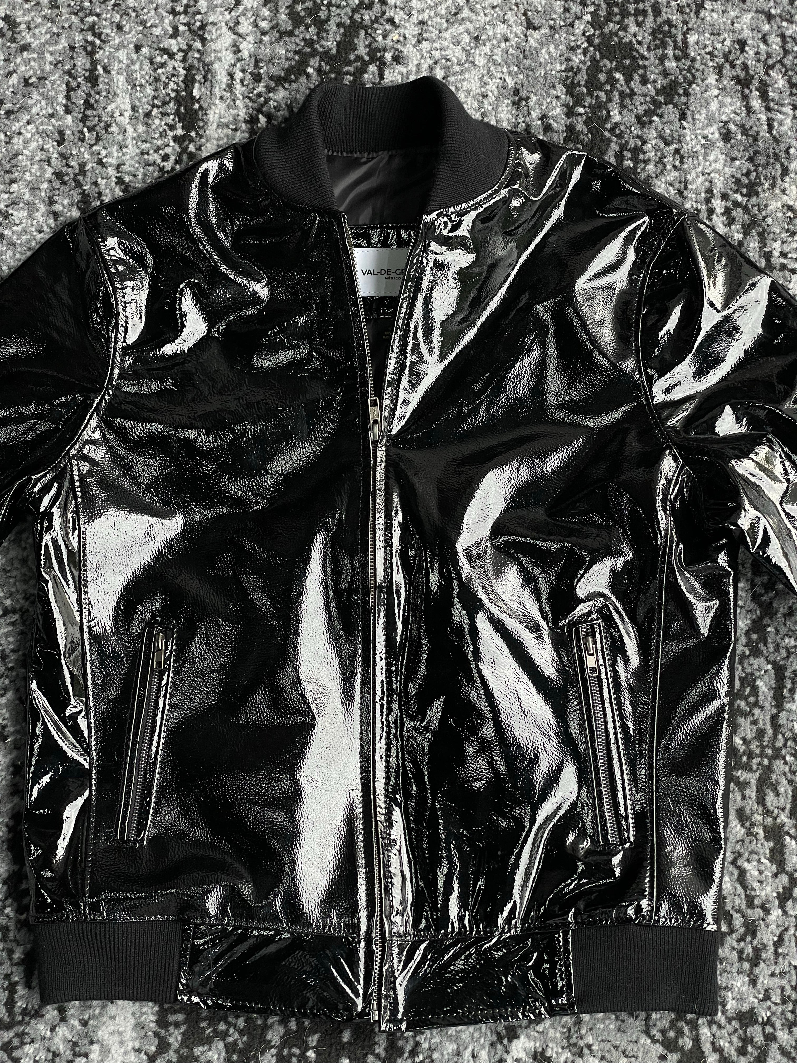 -bomber charol negro unisex- - Image 5